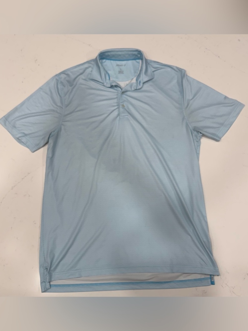 johnnie-O Men’s Light Blue Performance Polo Shirt - Large